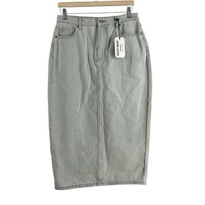 Velvet Heart denim skirt Melissa midi skirt back slit fall western y2k sz 28